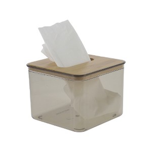 Unique Bargains Convenient Square Tissue Box Holder 1 Pc - 1 of 3