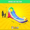 Pogo Bounce House Backyard Kids Home Rainbow Water Park Inflatable Water Slide with Splash Pool - 2 of 4