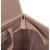 BirdRock HomeSingle Laundry Hamper with Lid and Removable Liner - Cream - 3 of 4