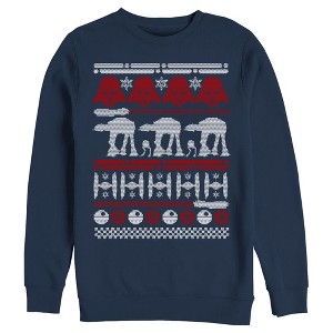 Men's Star Wars Ugly Christmas Sweater Sweatshirt - 1 of 3