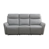 MAYEERTY Power Reclining Sofa, Electric 3-Seat Recliner with USB Charging, Reversible Table & LED for Living Room, Light Grey - 4 of 4