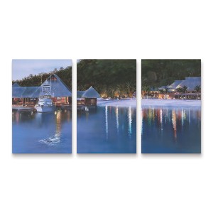 Trademark Fine Art Murray Henderson Fine Art Bora Bora 3 Piece Panel Set Art - 1 of 3