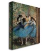 Trademark Fine Art - Edgar Degas 'Dancers in Blue, 1890' - 2 of 3