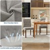 Coucheta Dining Chair Set - Linen Upholstered Button Tufted, High Back & Wide Seat, for Kitchen/Living Room - 2 of 4