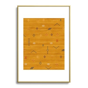 Becky Bailey Cactus Silk In Gold Metal Framed Art Print - Deny Designs - 1 of 4