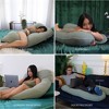 PharMeDoc Pregnancy Pillow, U-Shape Full Body Maternity Pillow - Organic Cotton Cover - 3 of 4