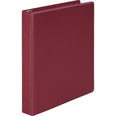 Acco Standard Round Ring Binder 1"Cap 11"x8-1/2" Burgundy 36814NC