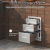VEVOR Outdoor Kitchen Drawers 14" W x 20.3" H x 23" D, Flush Mount Triple Access BBQ Drawers Stainless Steel with Handle, Silver - 4 of 4