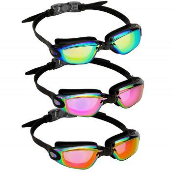 Syncfun 3 Pack Swim Goggles, Swimming Goggles for Adult Men Women Teens Youth