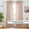 HLC.ME Emily Faux Linen Semi Sheer Light Filtering Grommet Lightweight Window Curtains Drapery Panels, Set of 2 - 2 of 4