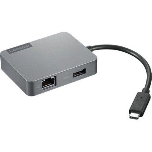 Lenovo USB-C Travel Hub Gen2 - for Monitor - USB Type C - USB Type-C - Network (RJ-45) - HDMI - VGA - Wired - image 1 of 2