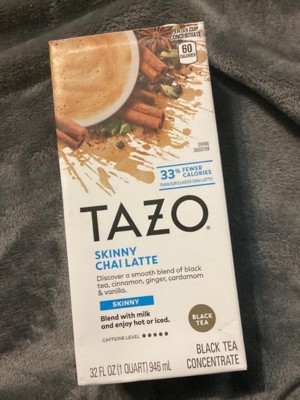 Tazo Skinny Latte Chai Black Tea Concentrate - 32 Fl Oz : Target