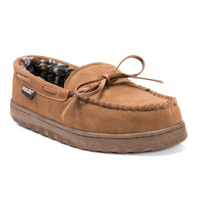 MUK LUKS Men's Paul Printed Berber Suede Moccasin