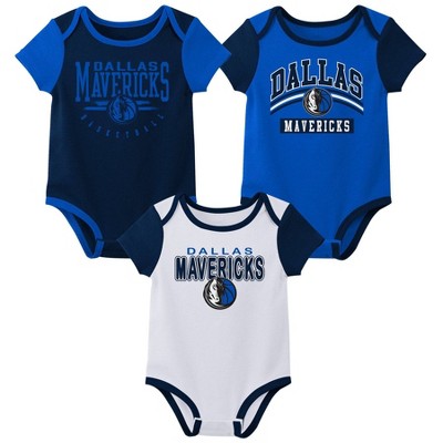 NBA Dallas Mavericks Boys' 3pk Bodysuit Set
