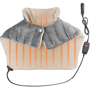 Zone Tech Car Electric Heating Blanket -12V Weighted Electric Heated Pad for Neck, Shoulder and Back Pain Relief, 45min Auto Shut Off, Christmas Gifts - 1 of 4