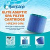 Hurricane 4 Pack Elite Aseptic Replacement Spa Filter Cartridge for Unicel 5CH-352, PPM35SC-F2M, Filbur FC-1008, and Master Spas EP - 2 of 4