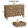 Modern Wooden 5/6 Drawer Dresser with Vintage Pattern Design - 2 of 4