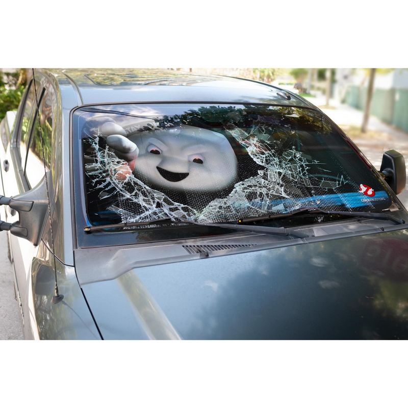 Just Funky Ghostbusters Angry Stay Puft Marshmallow Man Car Sunshade | 58 x 27.5 Inches, 5 of 8
