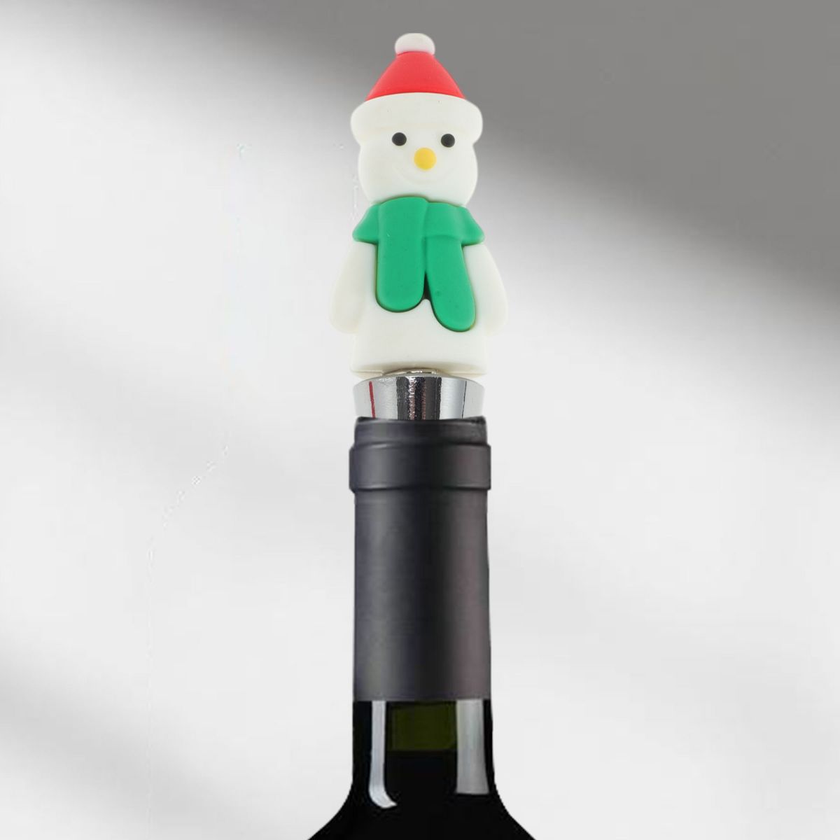 Unique Bargains Santa's Toy Sack Bottle Stopper Zinc Alloy ABS Silicone 1 Pc - thumbnail 5
