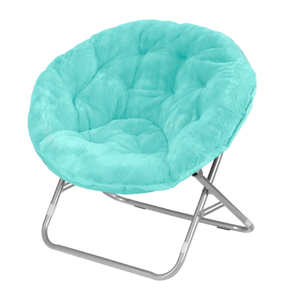 UPC 784857544626 FauxFur Saucer Chair Turquoise/Aqua Project 101