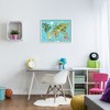 Stupell Industries Country Animals World Map Continents Wildlife Diagram Black Framed Giclee Art - 2 of 4