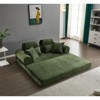 TIRAMISUBEST 77 Inch Convertible Corduroy Sleeper Sofa Bed 4 in 1 King Size Floor Mattress Memory Foam No Assembly - 4 of 4