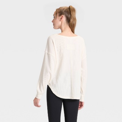 Women's Waffle Henley Long Sleeve Top - JoyLab' - image 2