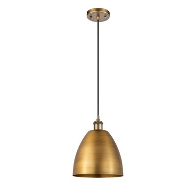 Metal Bristol - 1 Light Mini Pendant In Industrial Style-12.88 Inches Tall and 9 Inches Wide