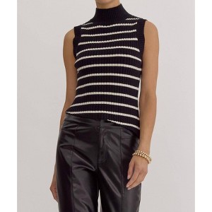 Women's Kayla Mockneck Sleeveless Knit Top - entro - 1 of 4