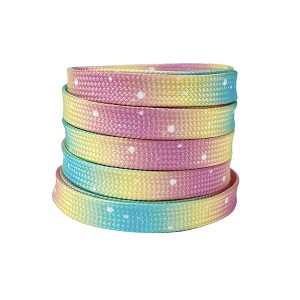 INSPIRE CHIC Flat Tie-Dye Dots Soft Shoelaces for Casual Hiking Shoes Sneakers 0.31'' 1 Pair - 1 of 4