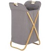Quinne Foldable Laundry Basket - STG1906 - Natural/Grey - Safavieh - 3 of 4
