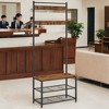 Coat Rack Hall Tree with Shoe Storage Bench Entryway Bench with Shoe Storage for Entryway - 3 of 3