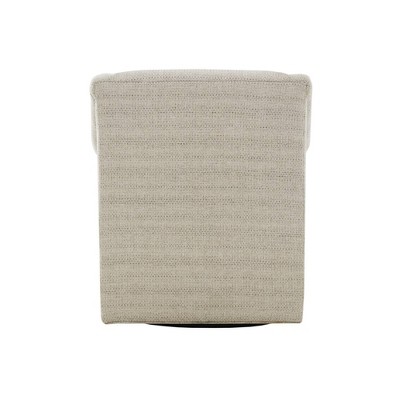 Tan Poly Fabric Modern Swivel Glider Chair