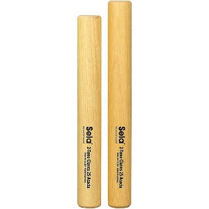 Sela 2-Tone Claves 25 Acacia - 1 of 3