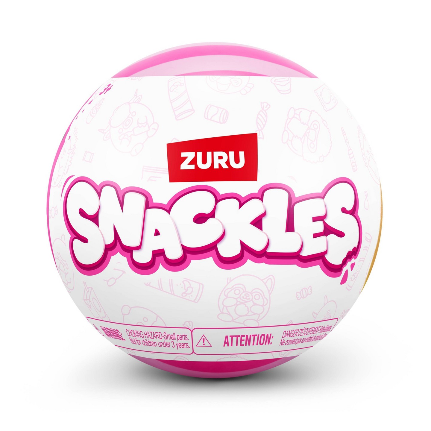Детская мягкая игрушка Snackles 5" Capsule Series 3 Stuffed Animal: Zoo & Farm Characters, Polyester — фото 3