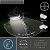 VAXCEL Garfield Park Aluminum Matte Black Motion Sensor Dusk to Dawn Outdoor Wall Light Clear Seeded Glass - 3 of 4