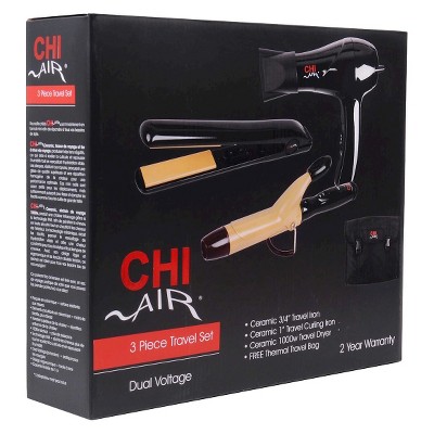 chi air ceramic 3 piece travel set