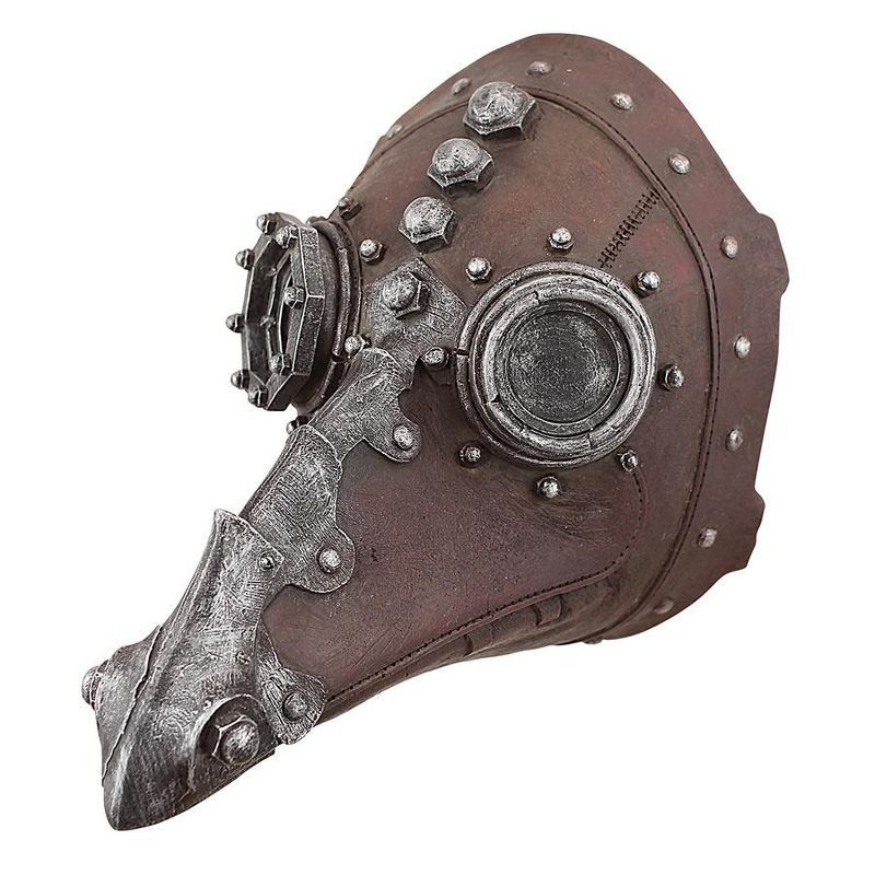 Design Toscano Doctor of Death Steampunk Plague Sculptural Mask: Set of Two, 5 of 7