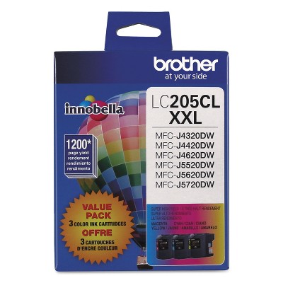 Photo 1 of Brother LC2053PKS Innobella Super HighYield Ink CyanMagentaYellow 3PK