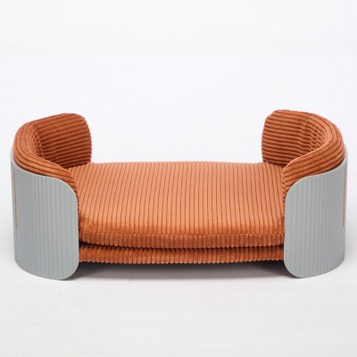 Dog Couch Bed Puppy Sofa Bed, Elevated Pet Sofa with Removable Mattress Cover, Indoor Furniture for Small Dogs, Cats, Puppies-Cuddlewood