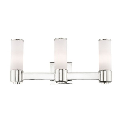 Livex Lighting Weston 3 - Light Vanity in  Polished Nickel