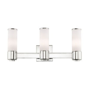 Livex Lighting Weston 3 - Light Vanity in  Polished Nickel - 1 of 4