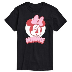 Men's - Disney - Minnie Mouse Wink Face Short Sleeve Graphic T-Shirt - 1 of 4