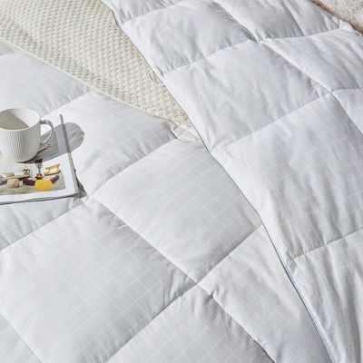 Full White Cotton Down Comforter with Goose Feather Fill