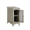 Angel Sar Rectangle Narrow Accent Side Table, Veneer End Table with Storage Cabinet, Antique Nightstand - 2 of 4