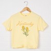 Simply Sage Market Kentucky Flower Colorful Boxy Crop Top - 2 of 4