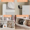 Stylish Wooden Toy Shelf, Toy Storage and Organization Shelf, Double-Layer Children's Bookshelf, Ideal for Game Rooms and Corridors, White - 3 of 4