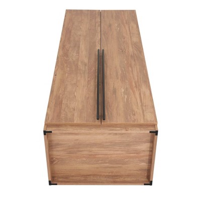 Golden Brown Contemporary Modular Wardrobe Closet Set