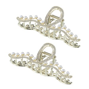 Unique Bargains Women's Bling Hair Clips and Pins 2 Pcs - 1 of 4