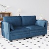 Christopher Knight Home Meroy Mid Century Modern 74.27'' Loveseat Sofa with Side Pocket - 3 of 4